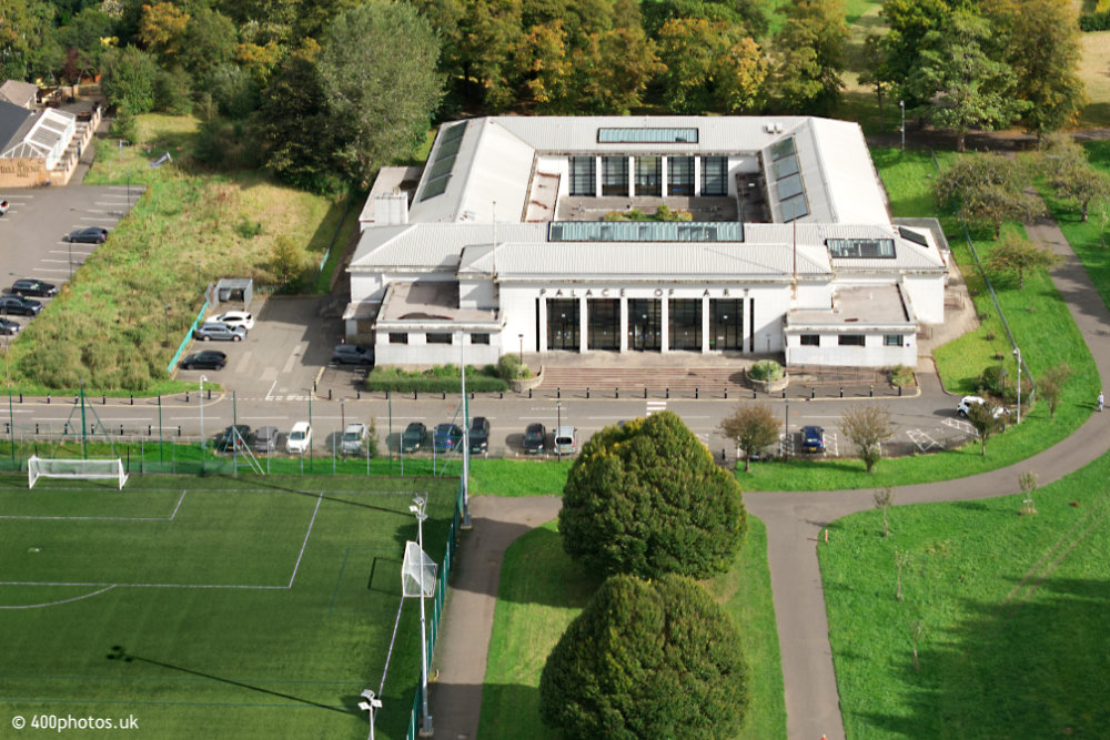 Palace of Art, Glasgow, aerial photograph