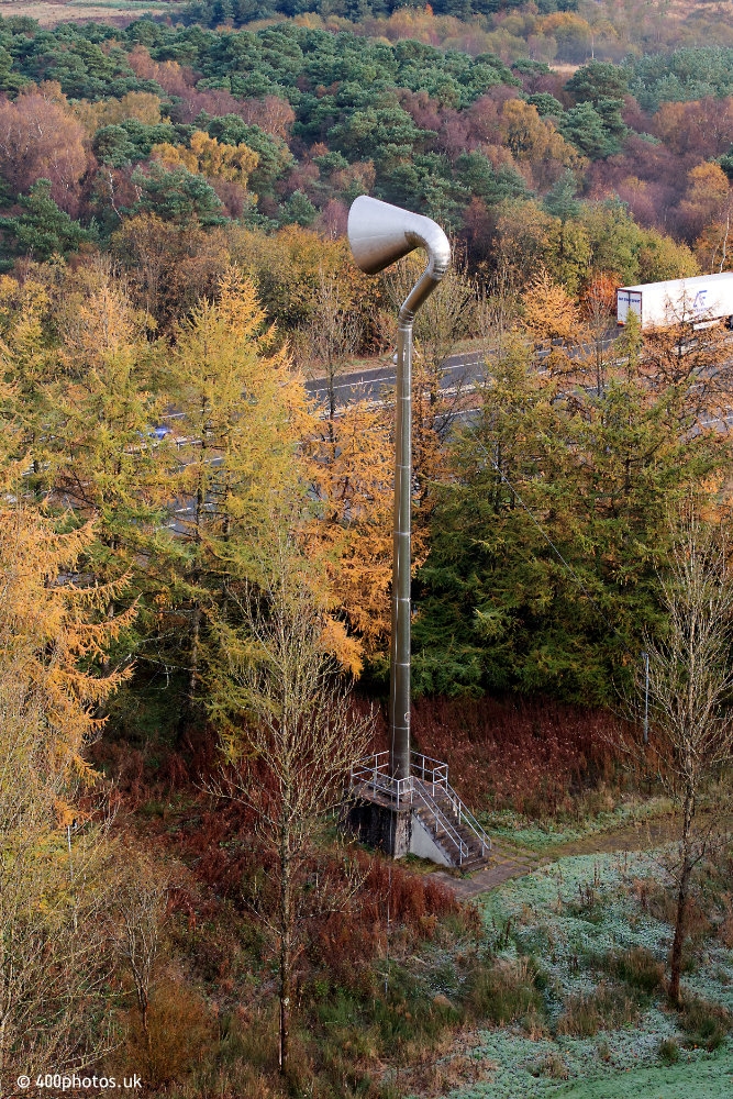 Polkemmet Horn, by the M8, Polkemmet Country Park, aerial photograph