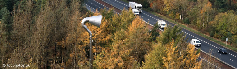 Polkemmet Horn, by the M8, Polkemmet Country Park, aerial photograph