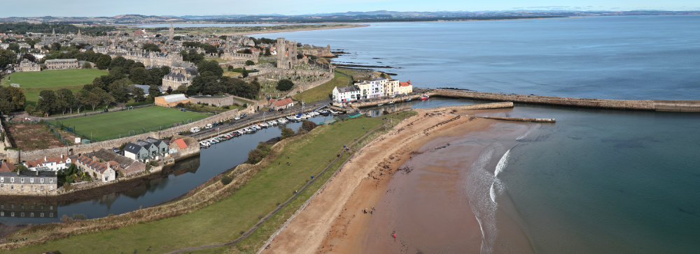 St Andrews Harbour - Fife, aerial photograph