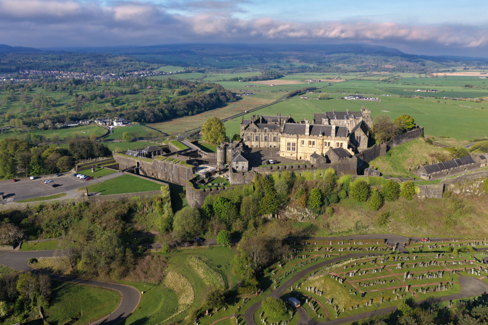 Stirling Castle, aerial photograph