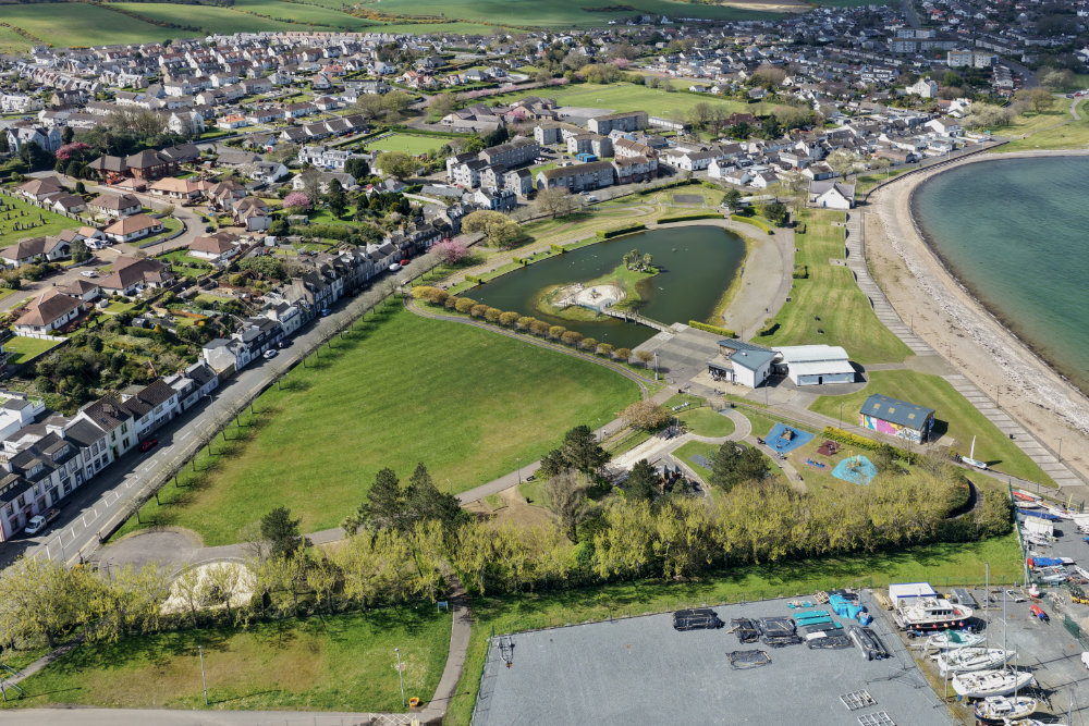 Stranraer Agnew Park, Dumfries and Galloway, aerial photograph