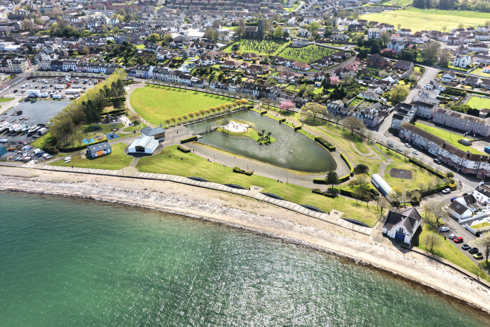 Stranraer Agnew Park, Dumfries and Galloway, aerial photograph