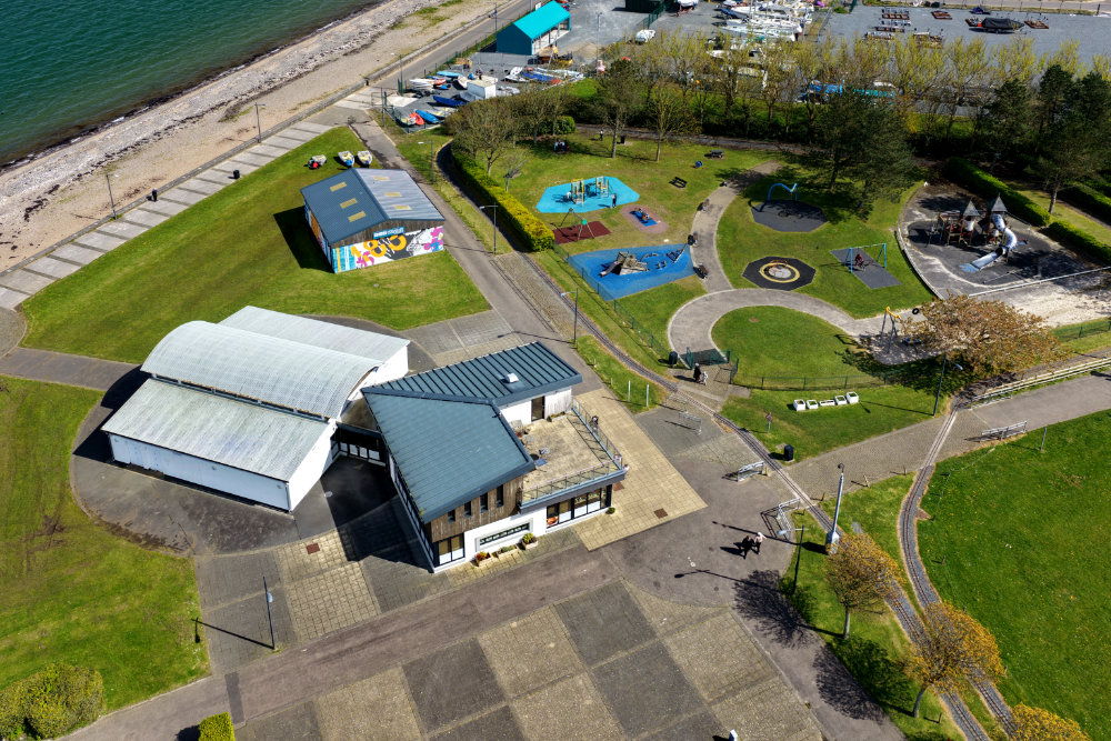 Stranraer Agnew Park, Dumfries and Galloway, aerial photograph