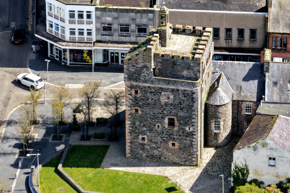 Stranraer Castle of St John, Dumfries and Galloway, aerial photograph