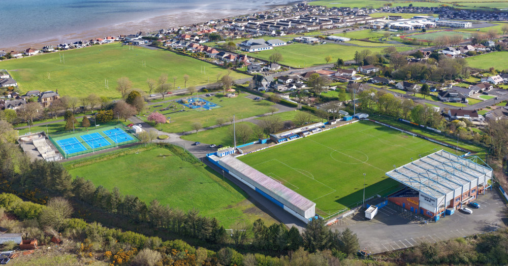 Stranraer Stair Park, Dumfries and Galloway, aerial photograph