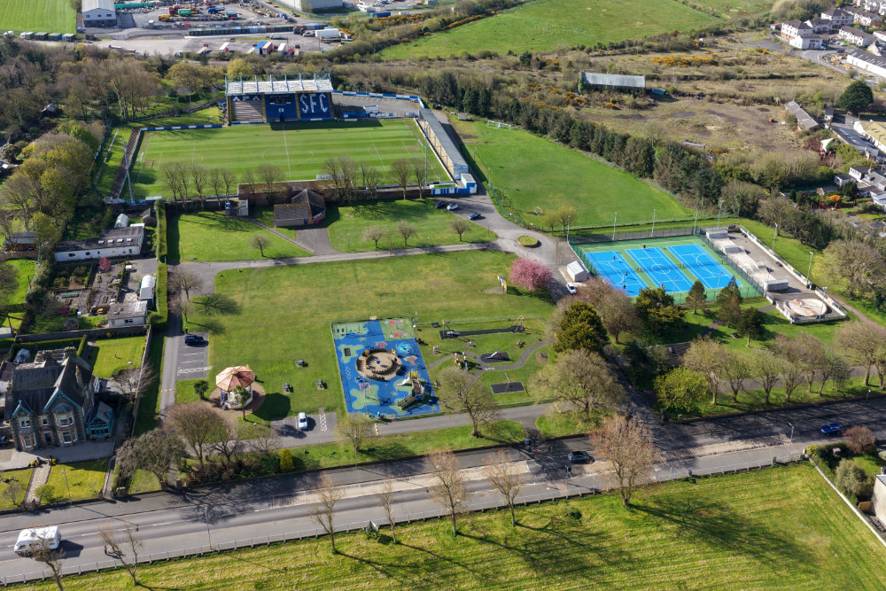 Stranraer Stair Park, Dumfries and Galloway, aerial photograph