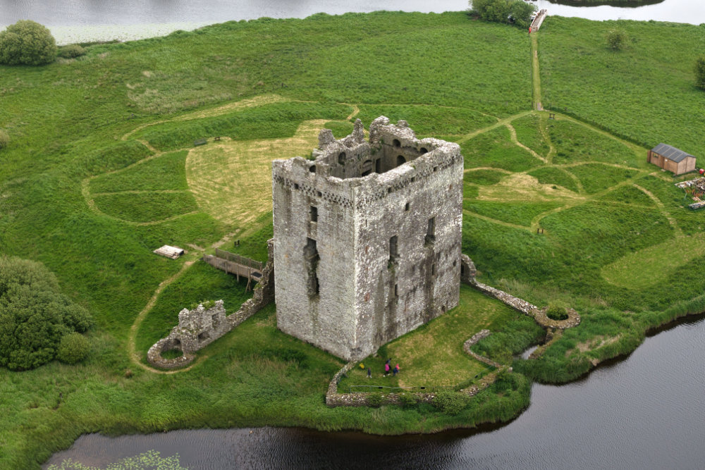 Threave Castle, Dumfries and Galloway, licensable aerial photograph