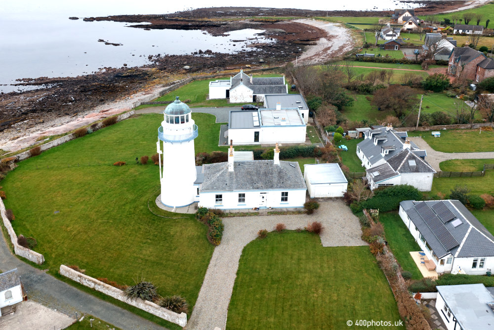 Toward Lighthouse, Cowal, Argyll, aerial photograph