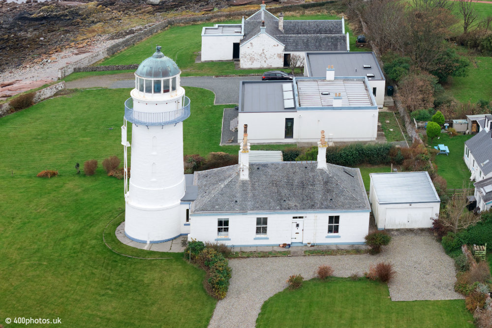 Toward Lighthouse, Cowal, Argyll, aerial photograph