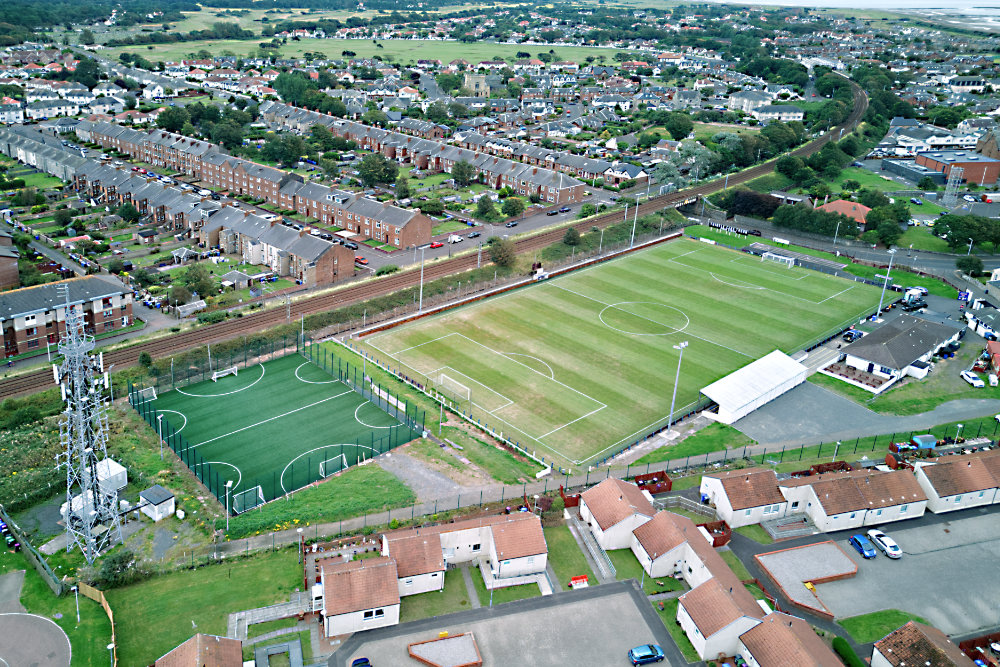 Portland Park, Troon, Troon Football Club, aerial photograph