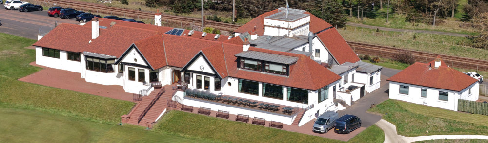 Western Gailes Golf Club, Irvine, North Ayrshire, aerial photograph