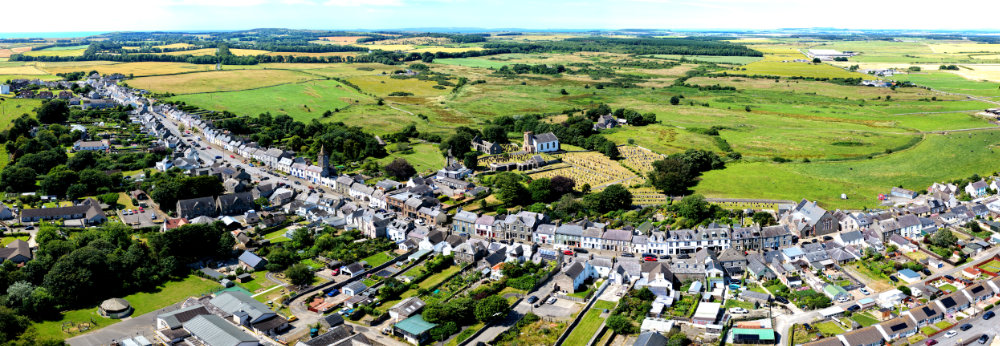 Whithorn, Dumfries and Galloway, licensable aerial photograph