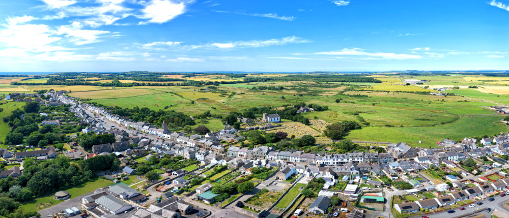 Whithorn, Dumfries and Galloway, licensable aerial photograph