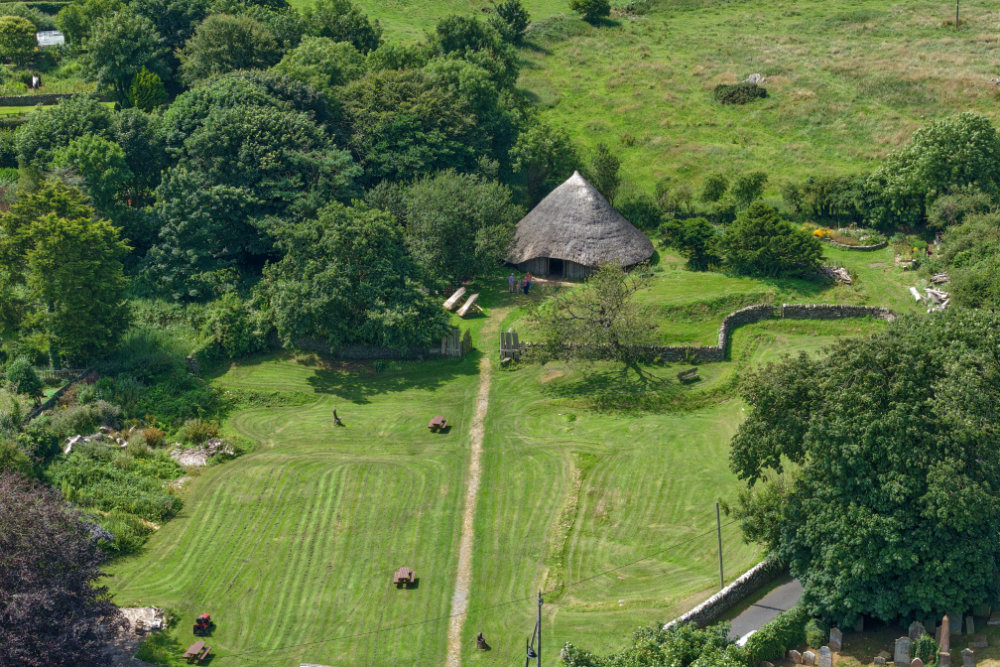 Whithorn Priory, Dumfries and Galloway, licensable aerial photograph