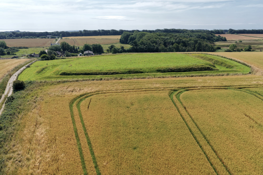 Whithorn Rispain Camp, Dumfries and Galloway, licensable aerial photograph
